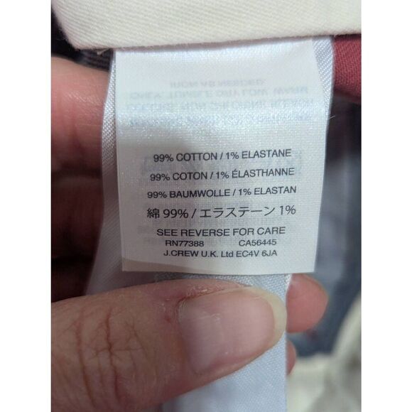 J. Crew Men's Rust Solid Cotton Mid-Rise Ankle Length Stretch Pants Size 30 x 30 - Picture 5 of 8